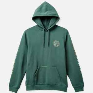 BRIXTON CREST HOOD DEEP FOREST/BRIGHT GOLD/WHITE