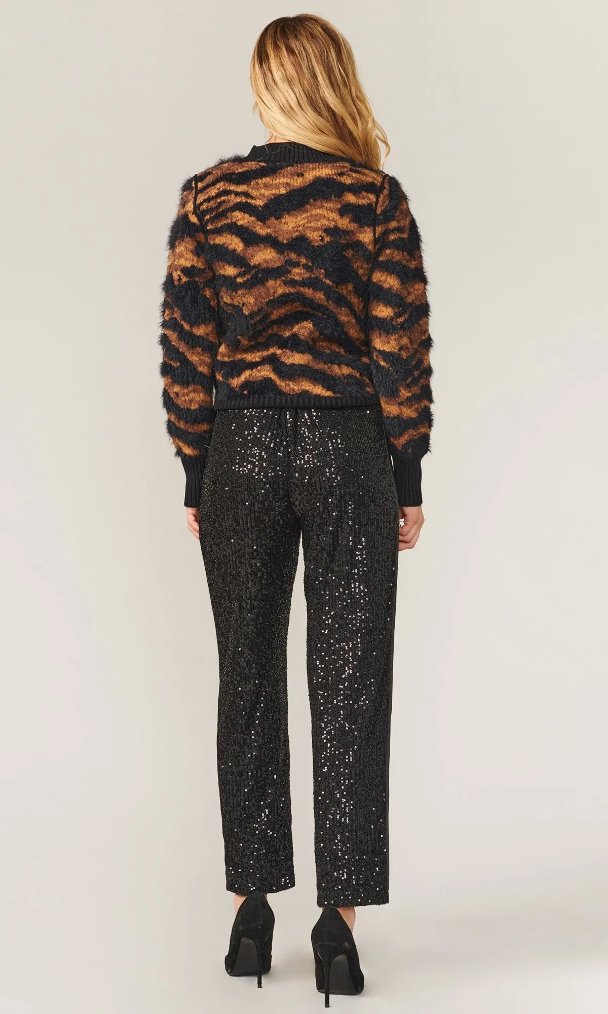 Brown Jacquard Cozy Clayton Sweater