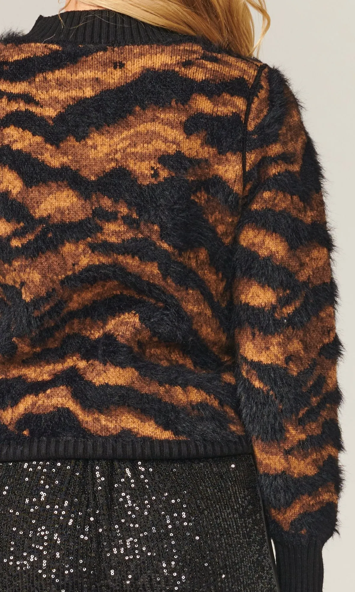 Brown Jacquard Cozy Clayton Sweater