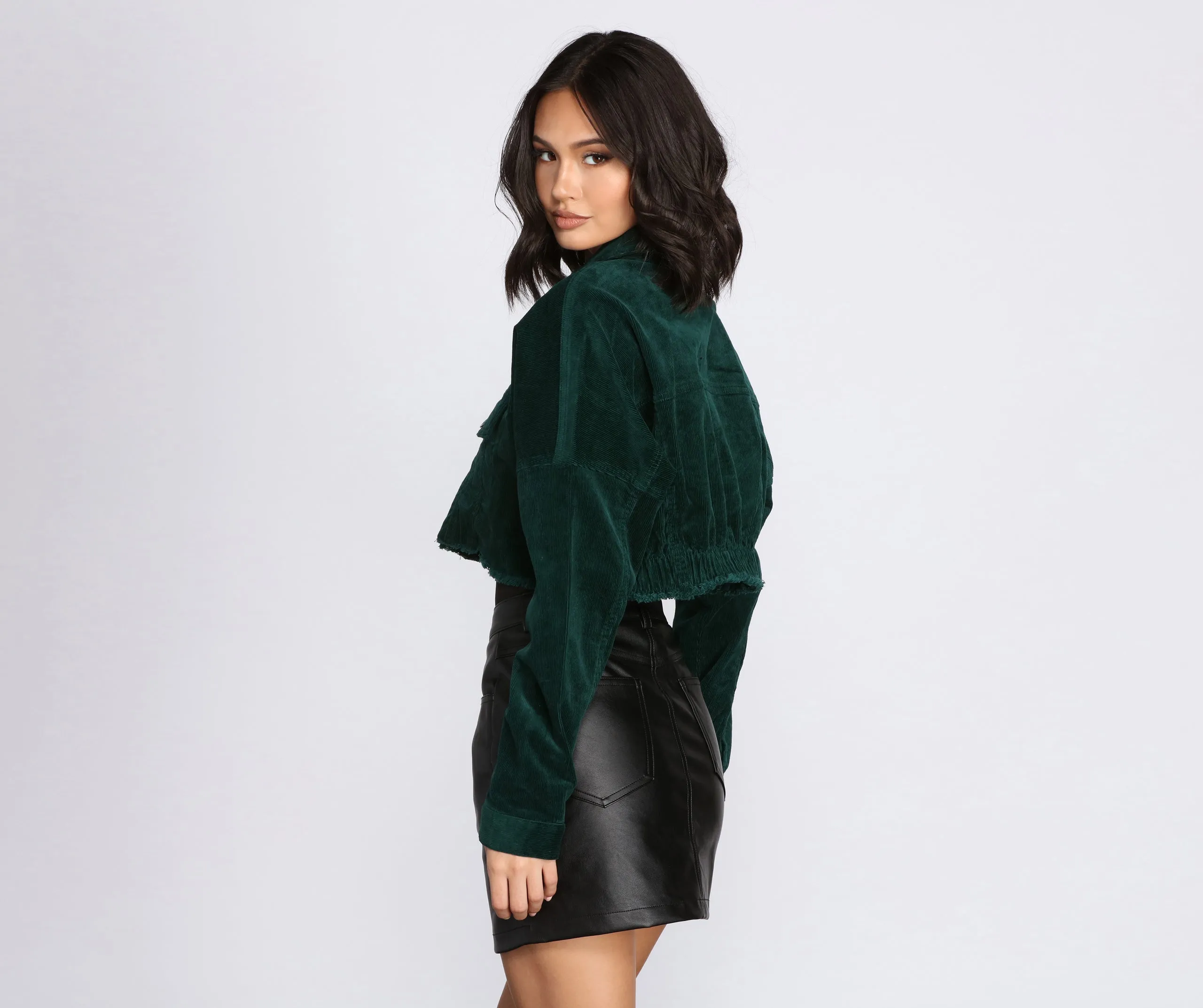 Button Up Corduroy Jacket