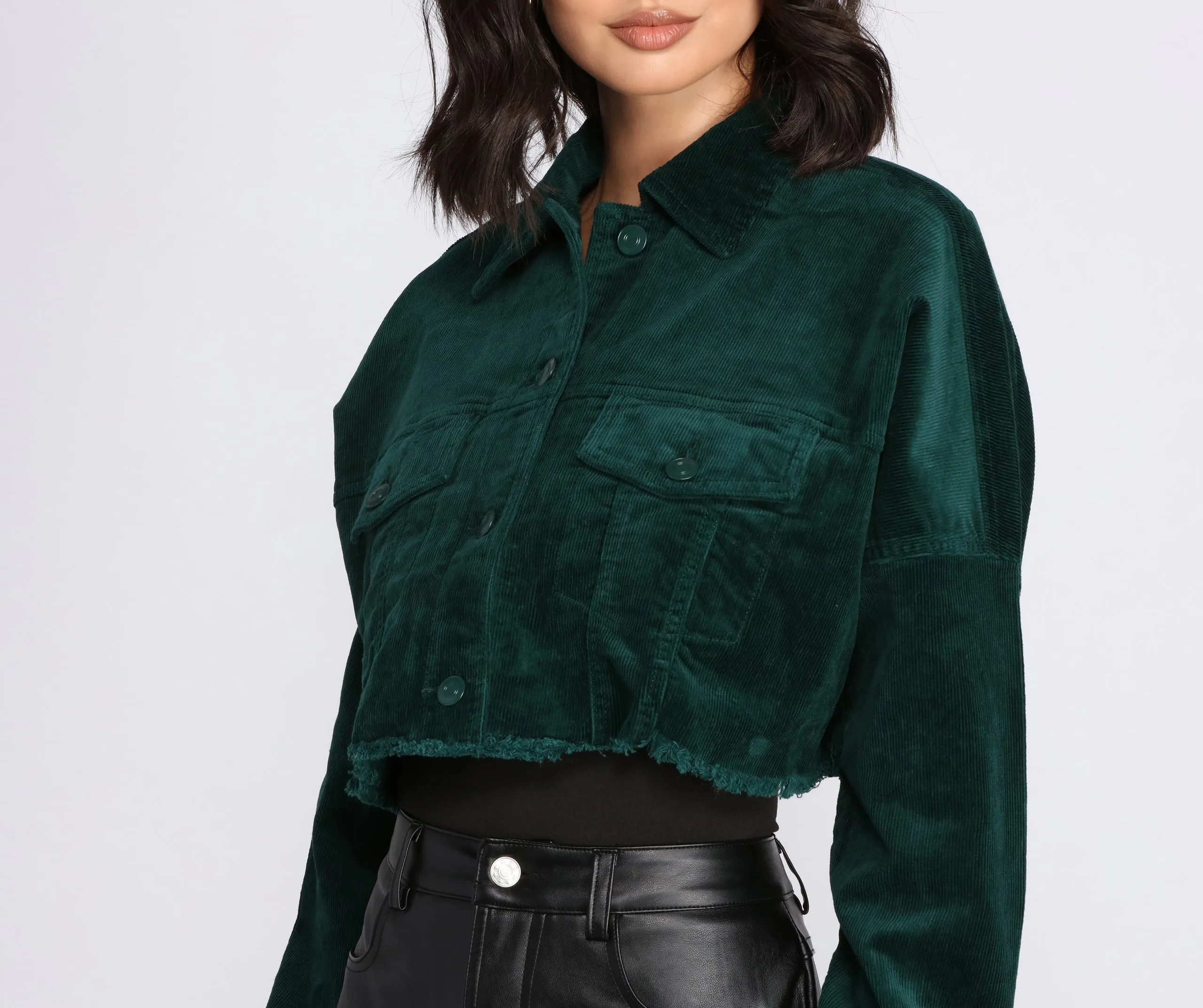Button Up Corduroy Jacket