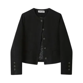Button-Up Wool Coat