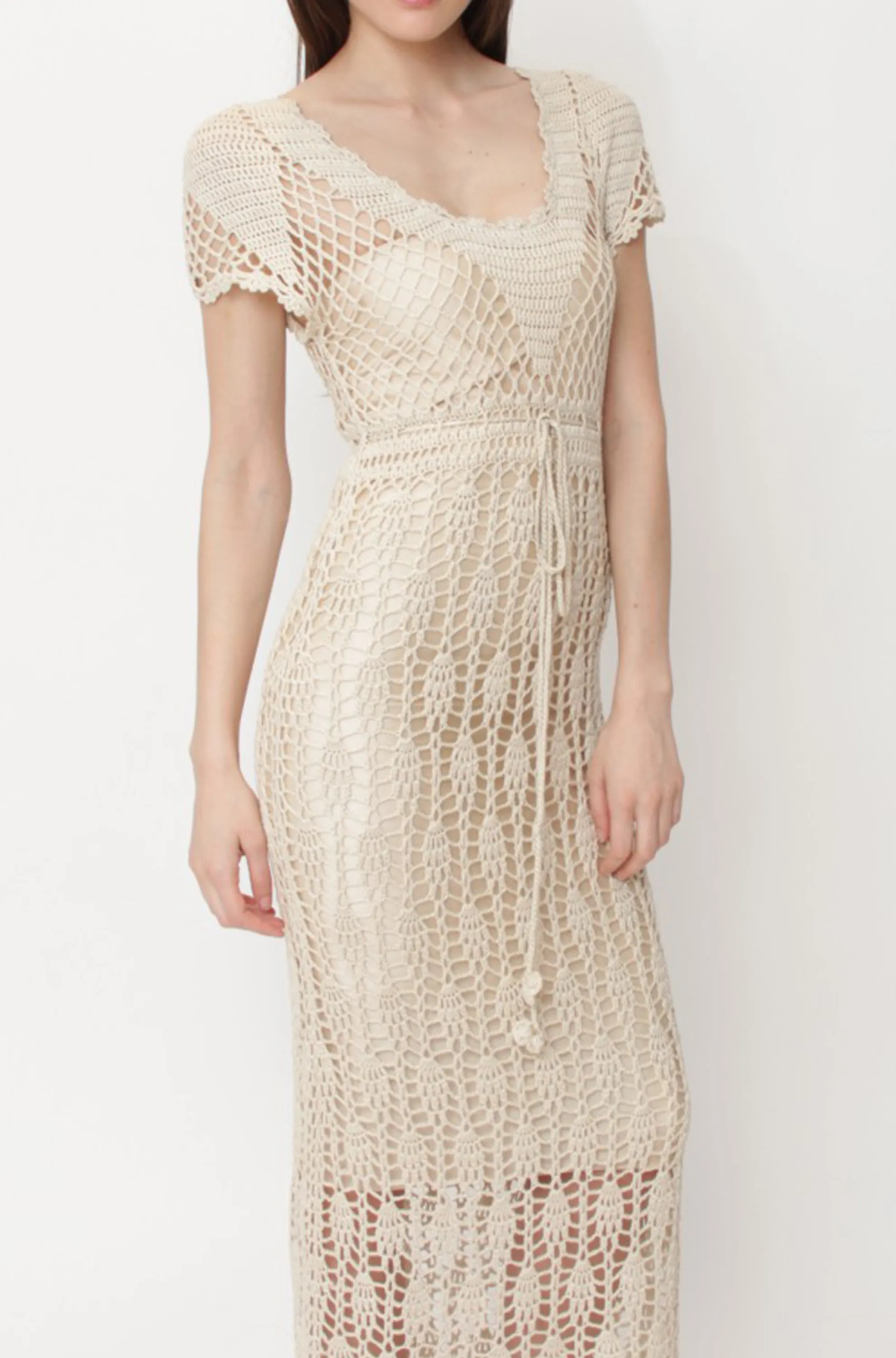 Cap Sleeve Midi Dress