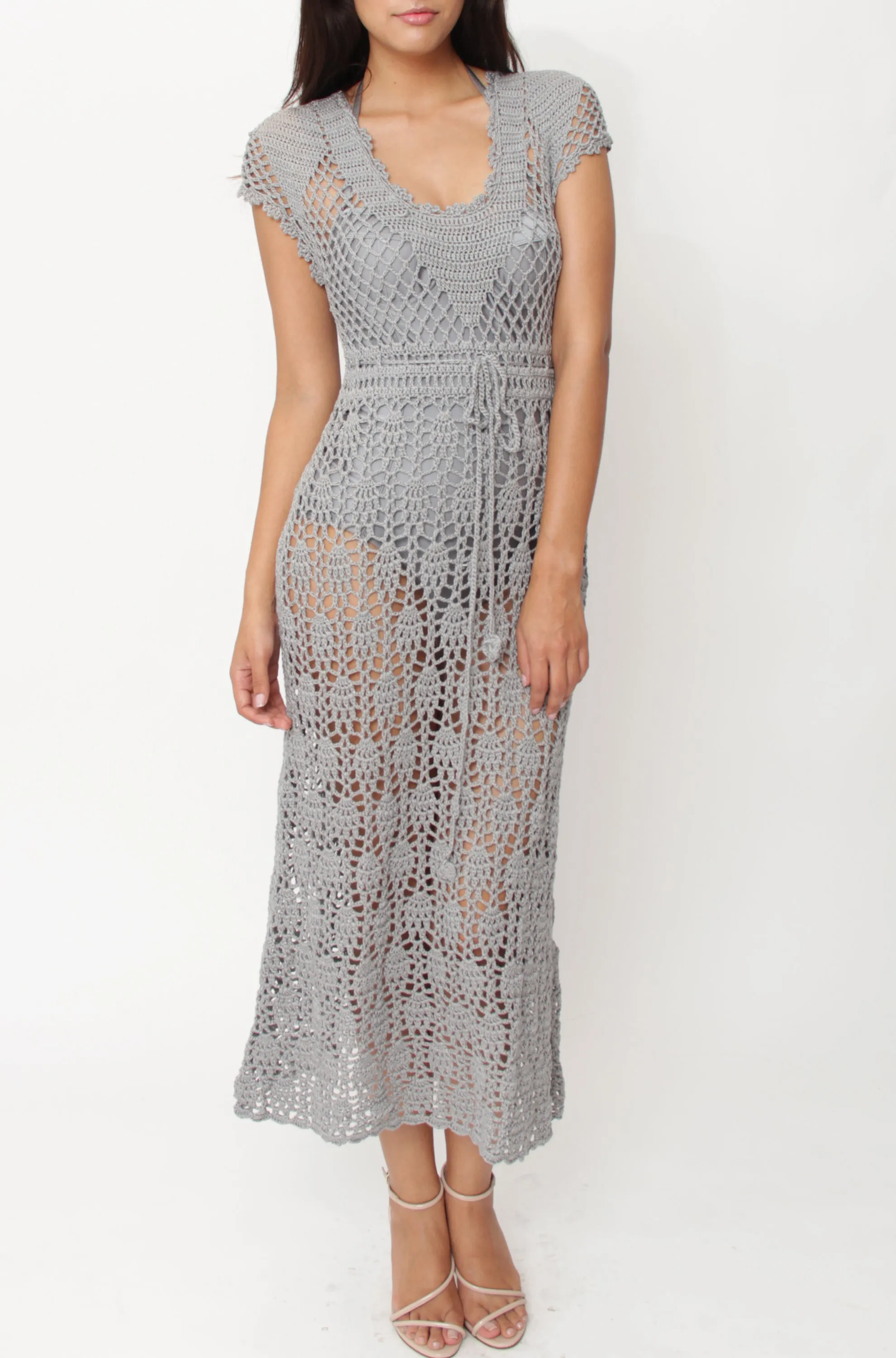 Cap Sleeve Midi Dress