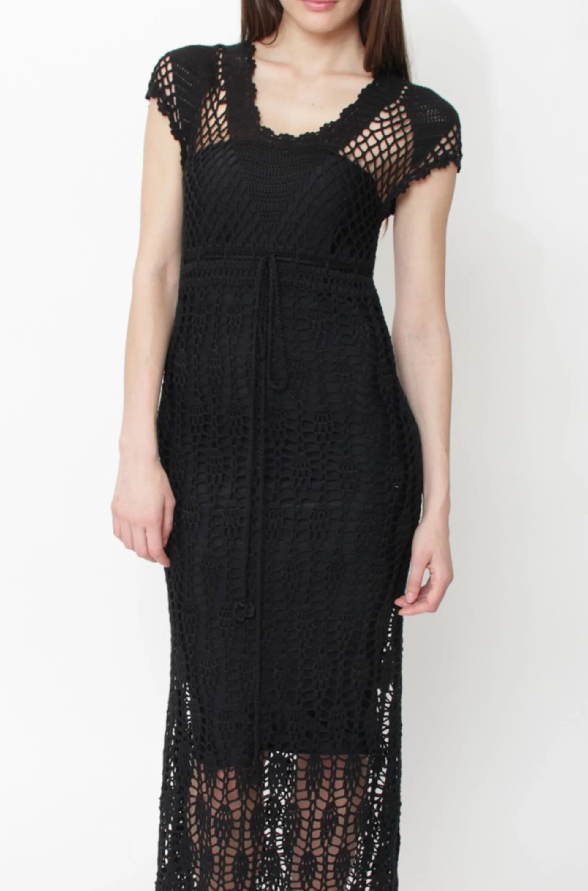Cap Sleeve Midi Dress