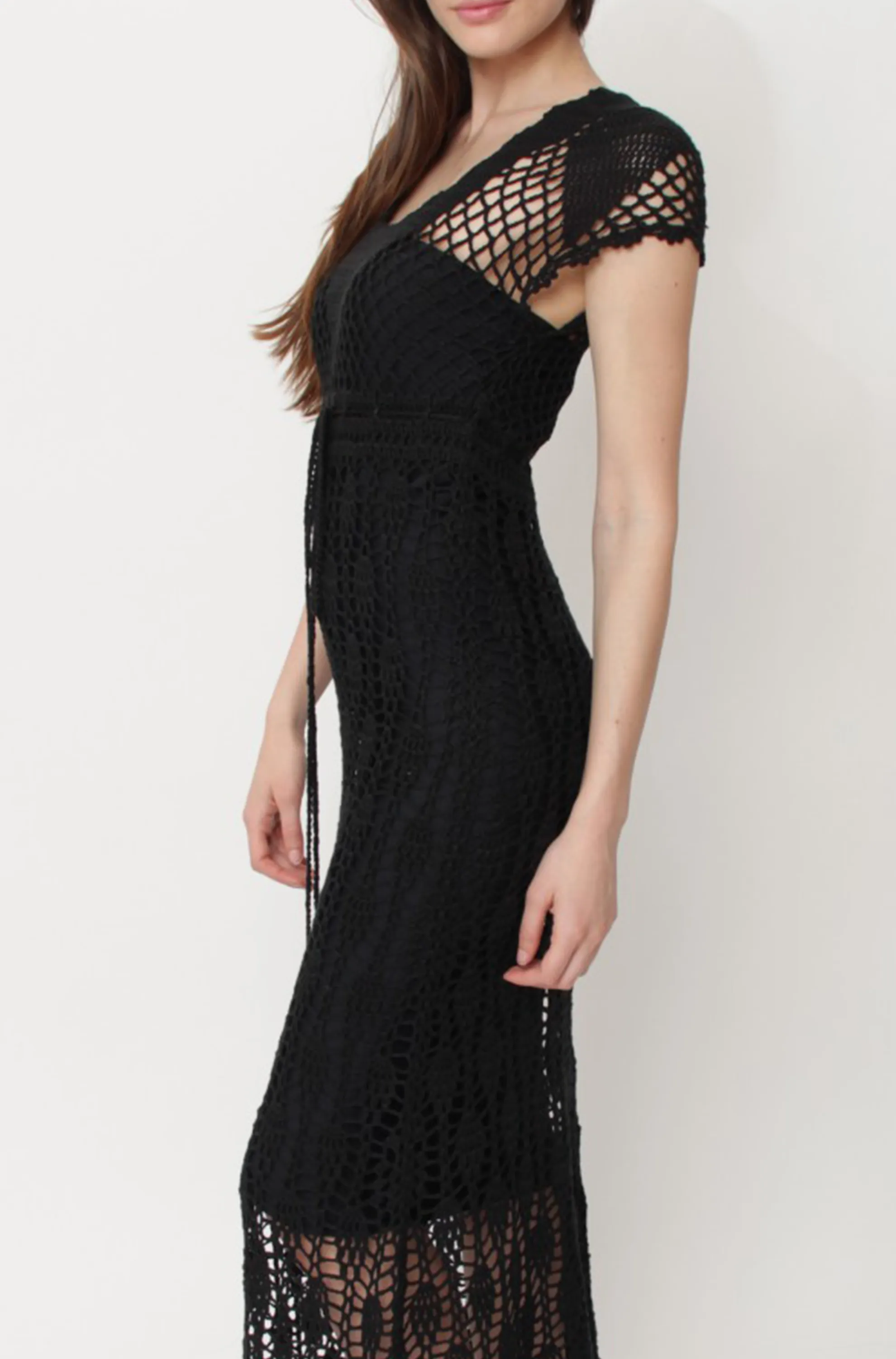 Cap Sleeve Midi Dress