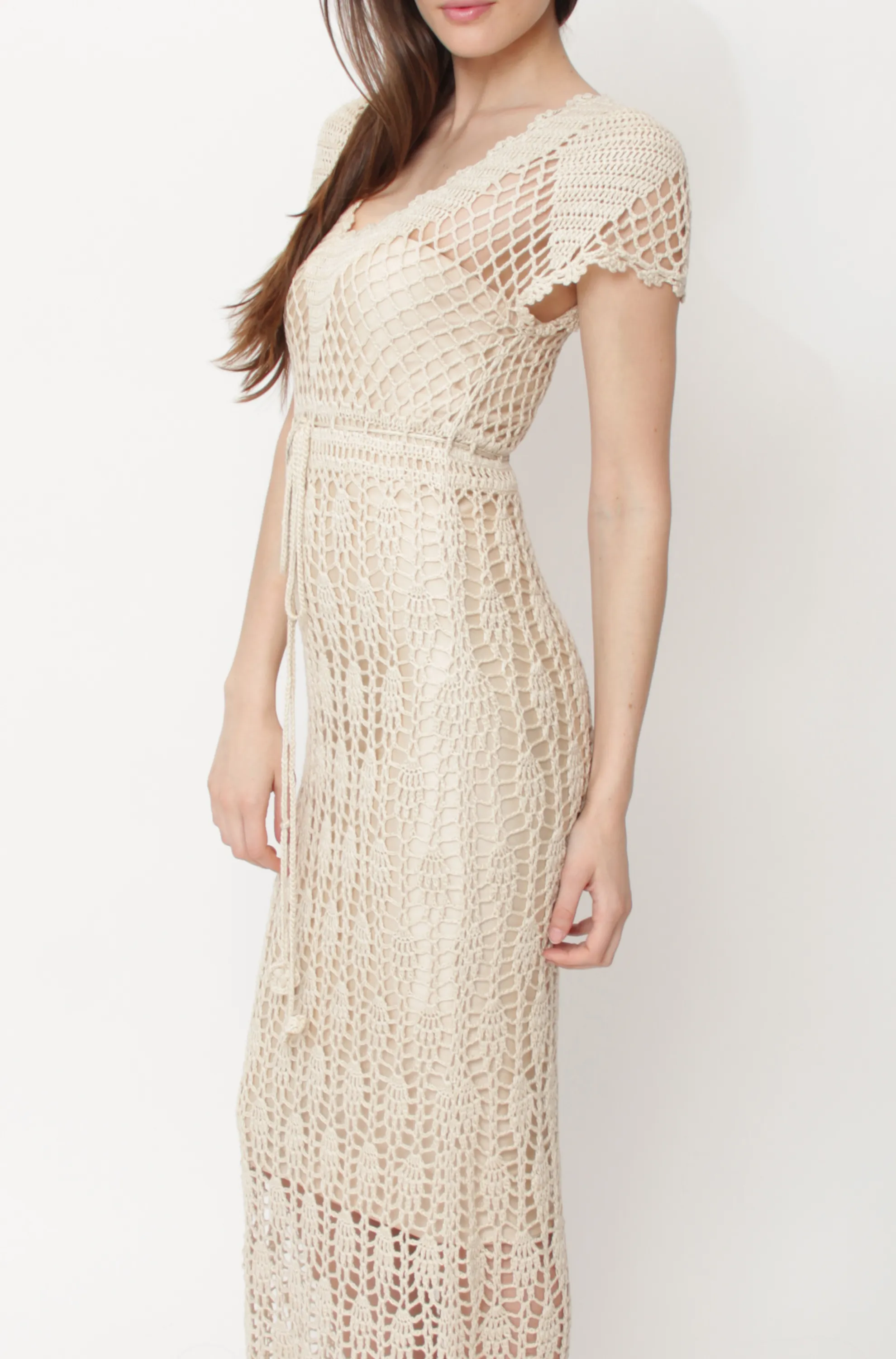 Cap Sleeve Midi Dress