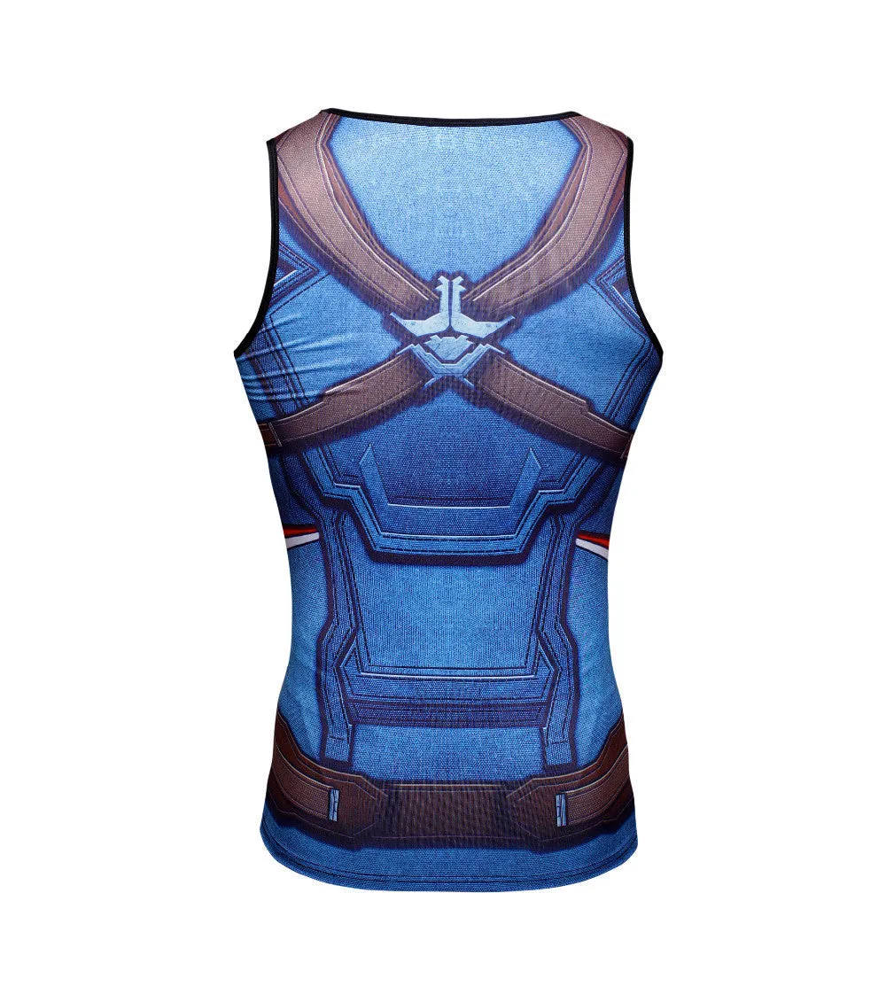CAPTAIN AMERICA Compression Tank Top