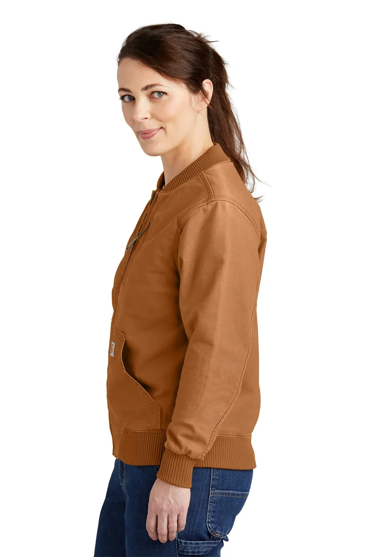 Carhartt Womens Crawford Branded Jackets, Carhartt Brown