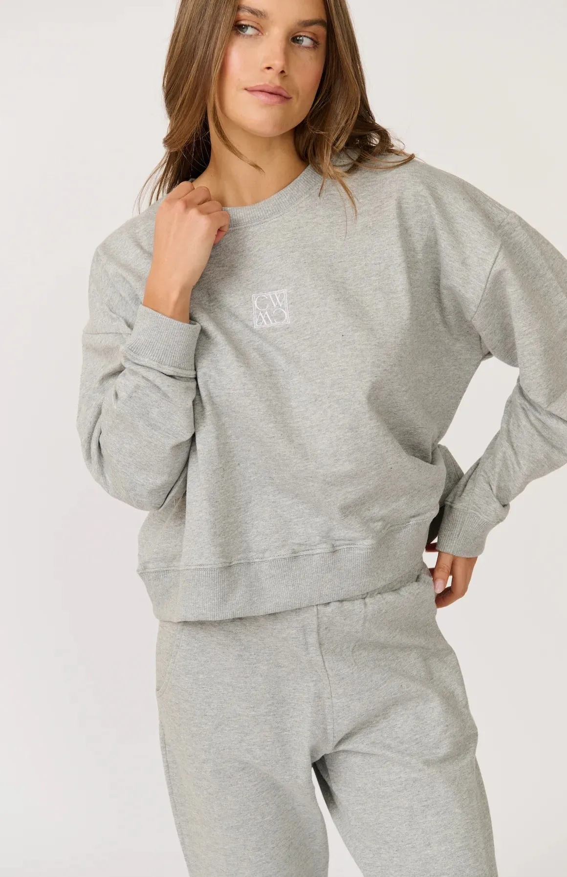Cartel & Willow - Ada Slim Sweater - Mist Marle