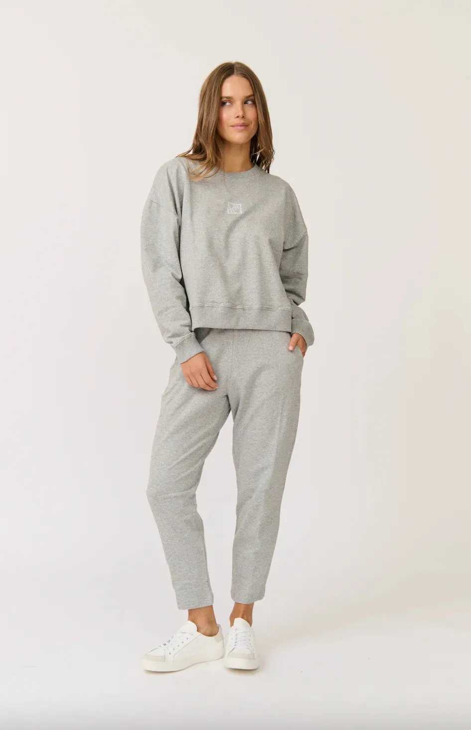 Cartel & Willow - Ada Slim Sweater - Mist Marle