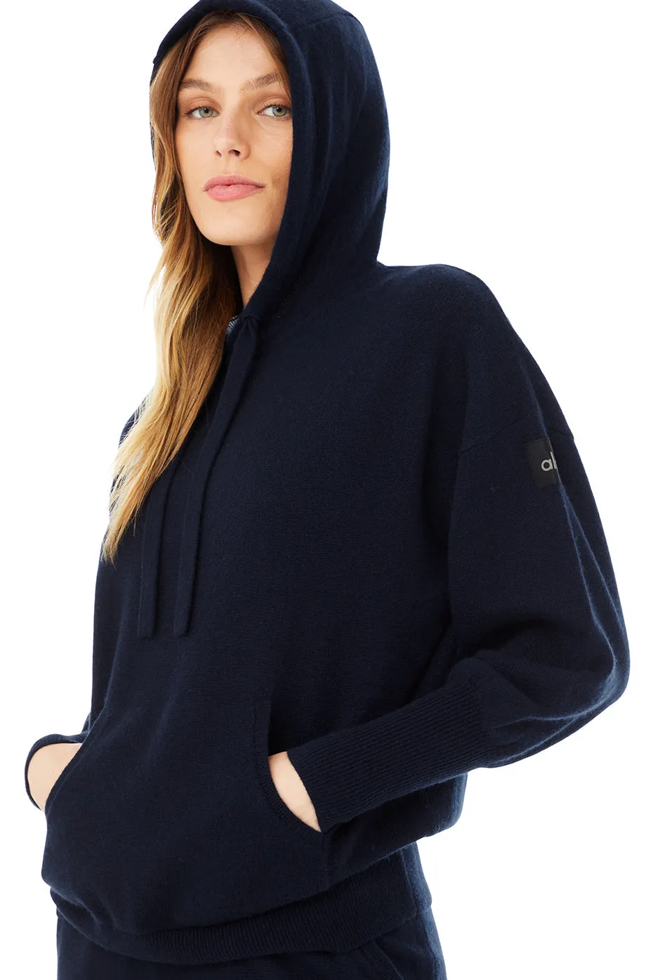 Cashmere Jet Set Hoodie - Navy
