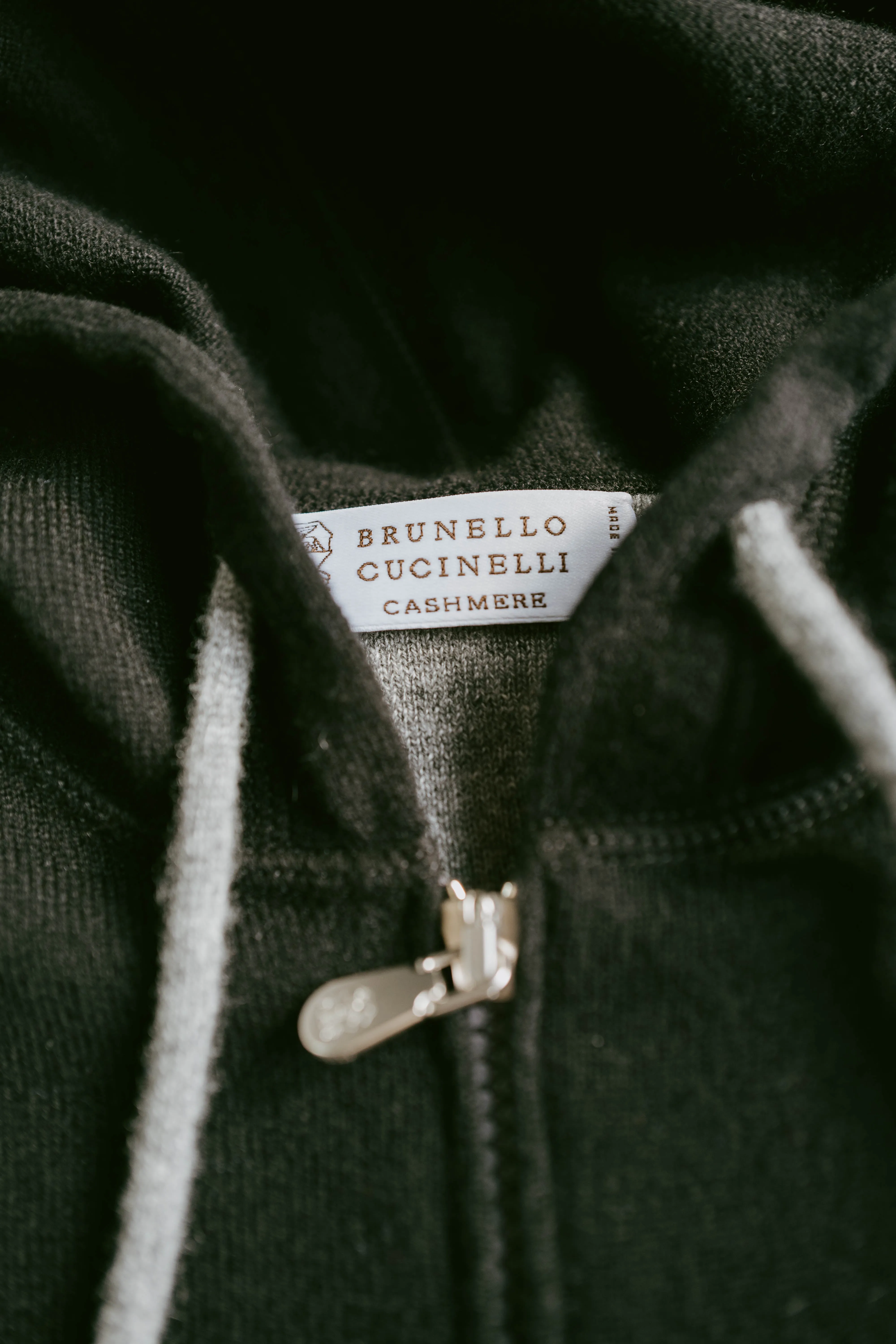 Cashmere Zip-up Hoodie