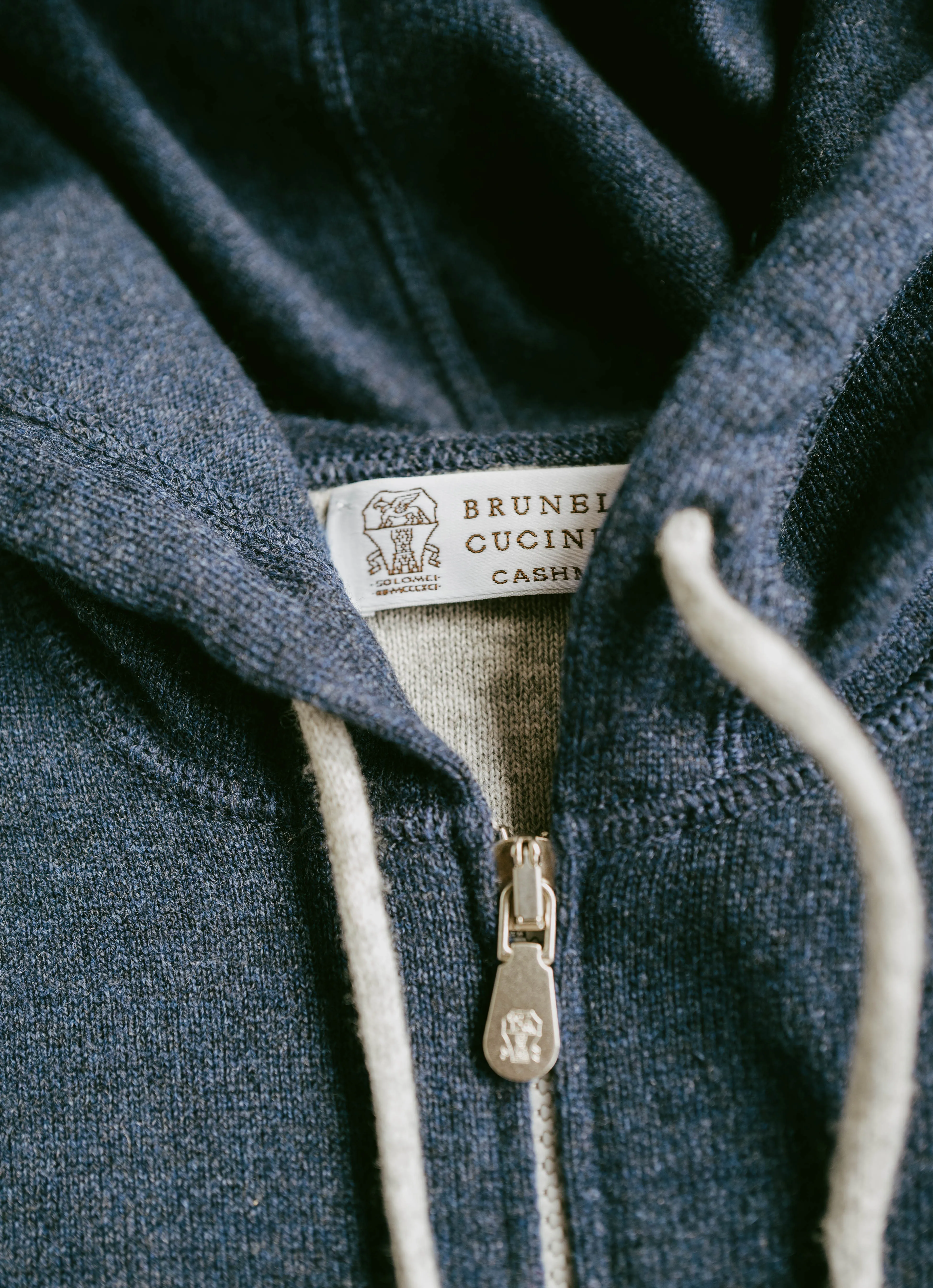 Cashmere Zip-up Hoodie