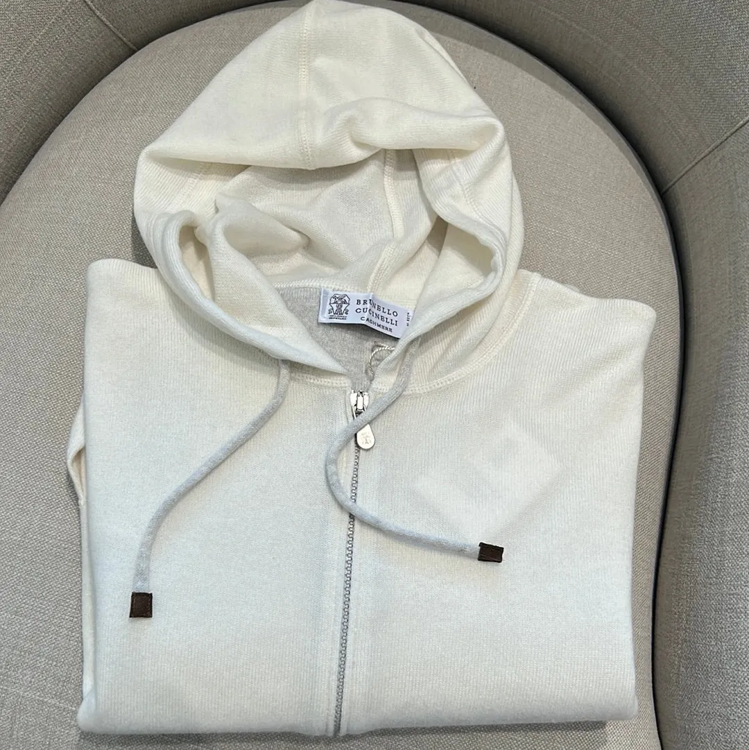 Cashmere Zip-Up Hoodie