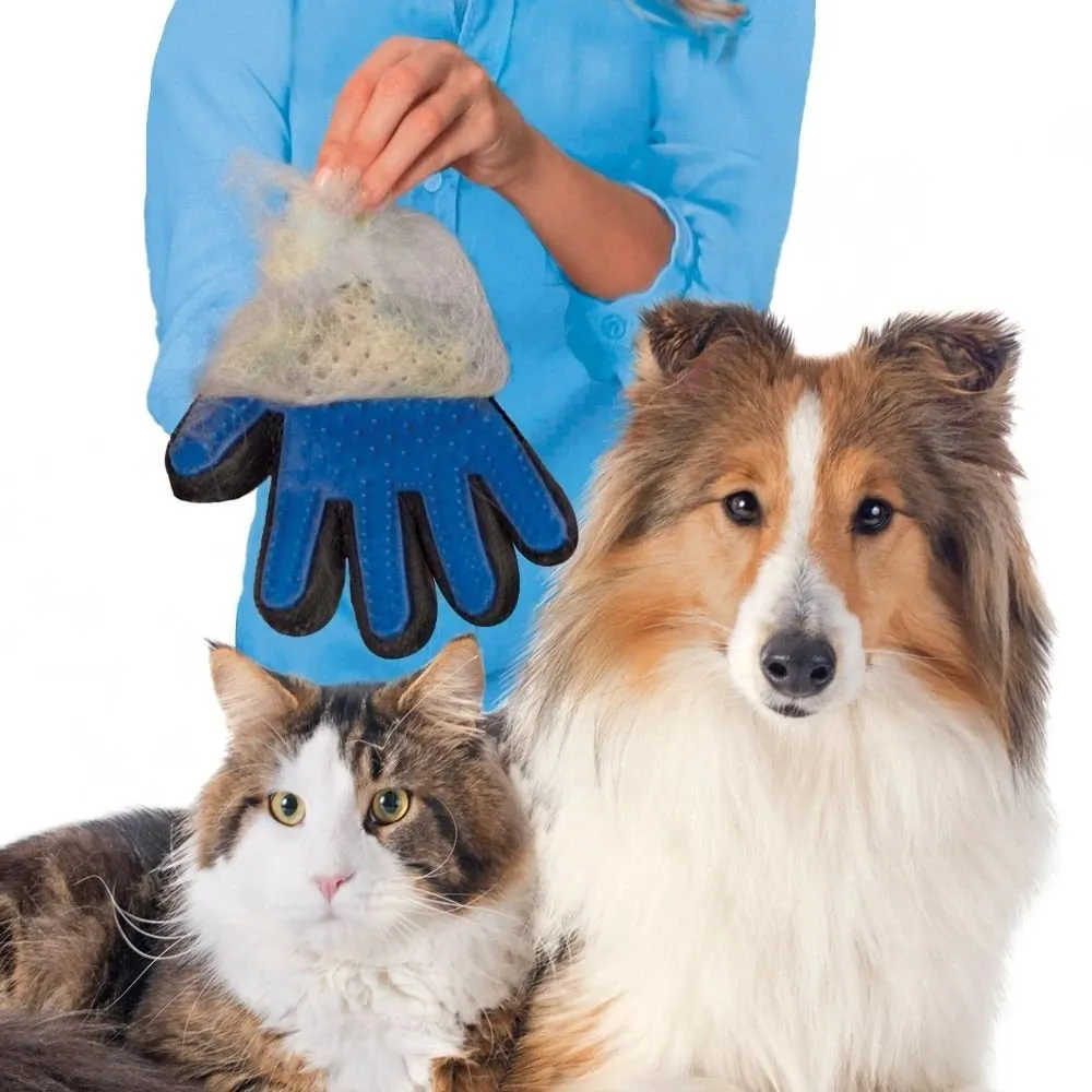 Cat Grooming Glove For Cats Wool Glove Pet Hair Deshedding Brush Comb