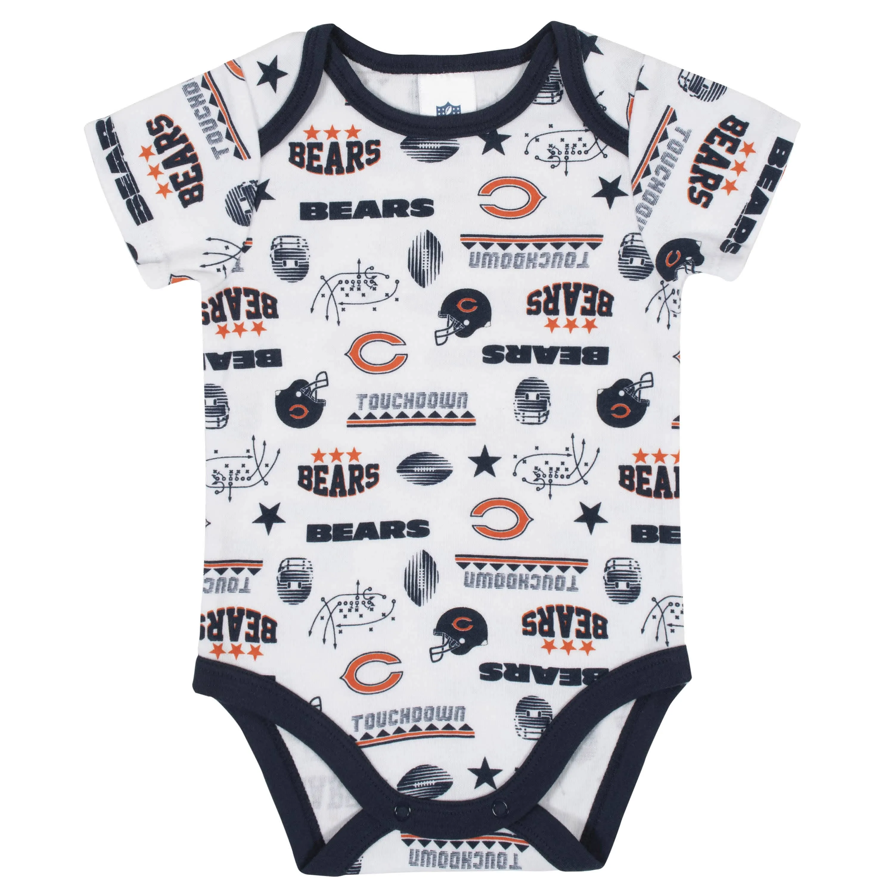 Chicago Bears 3-Piece Baby Boys Bodysuit, Bib, and Cap Set