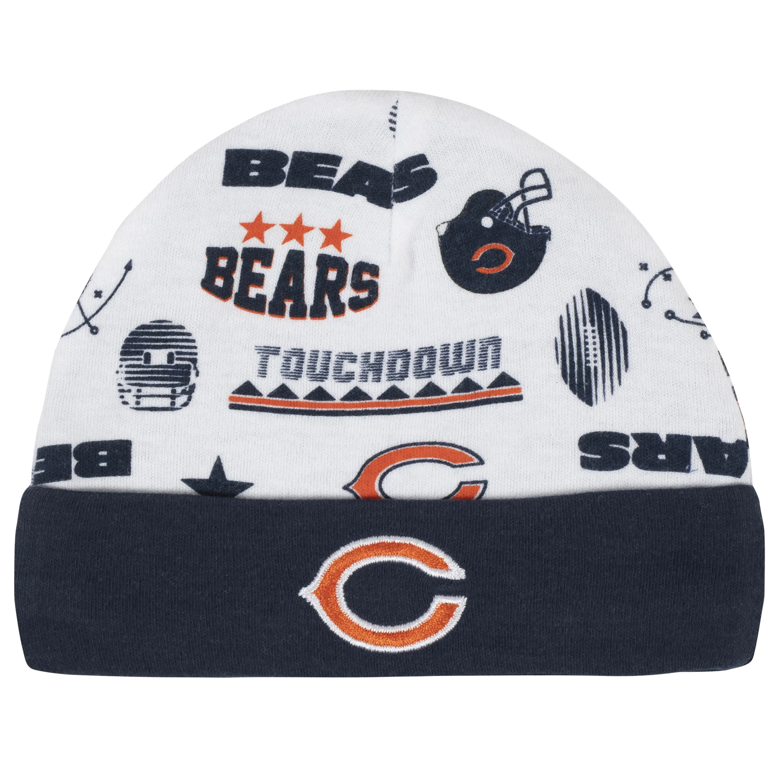 Chicago Bears 3-Piece Baby Boys Bodysuit, Bib, and Cap Set