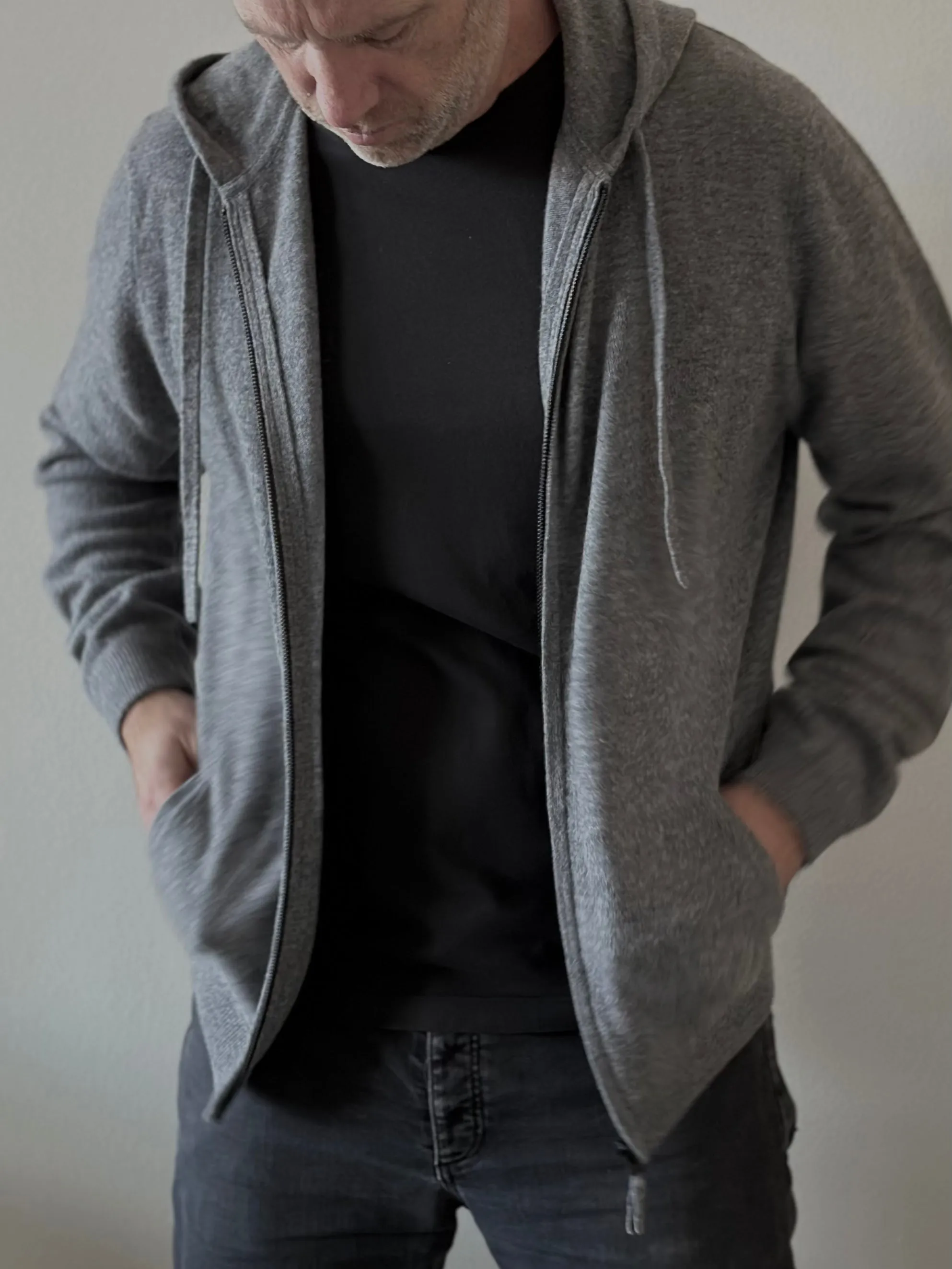 Christopher Zip-Up Hoodie - Heather Grey