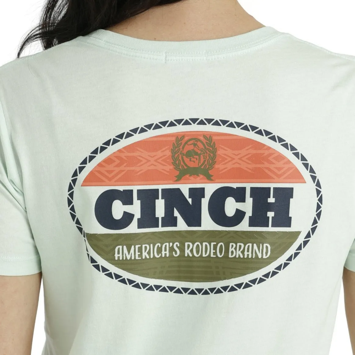 Cinch Women's American Rodeo Brand T-Shirt in Light Blue