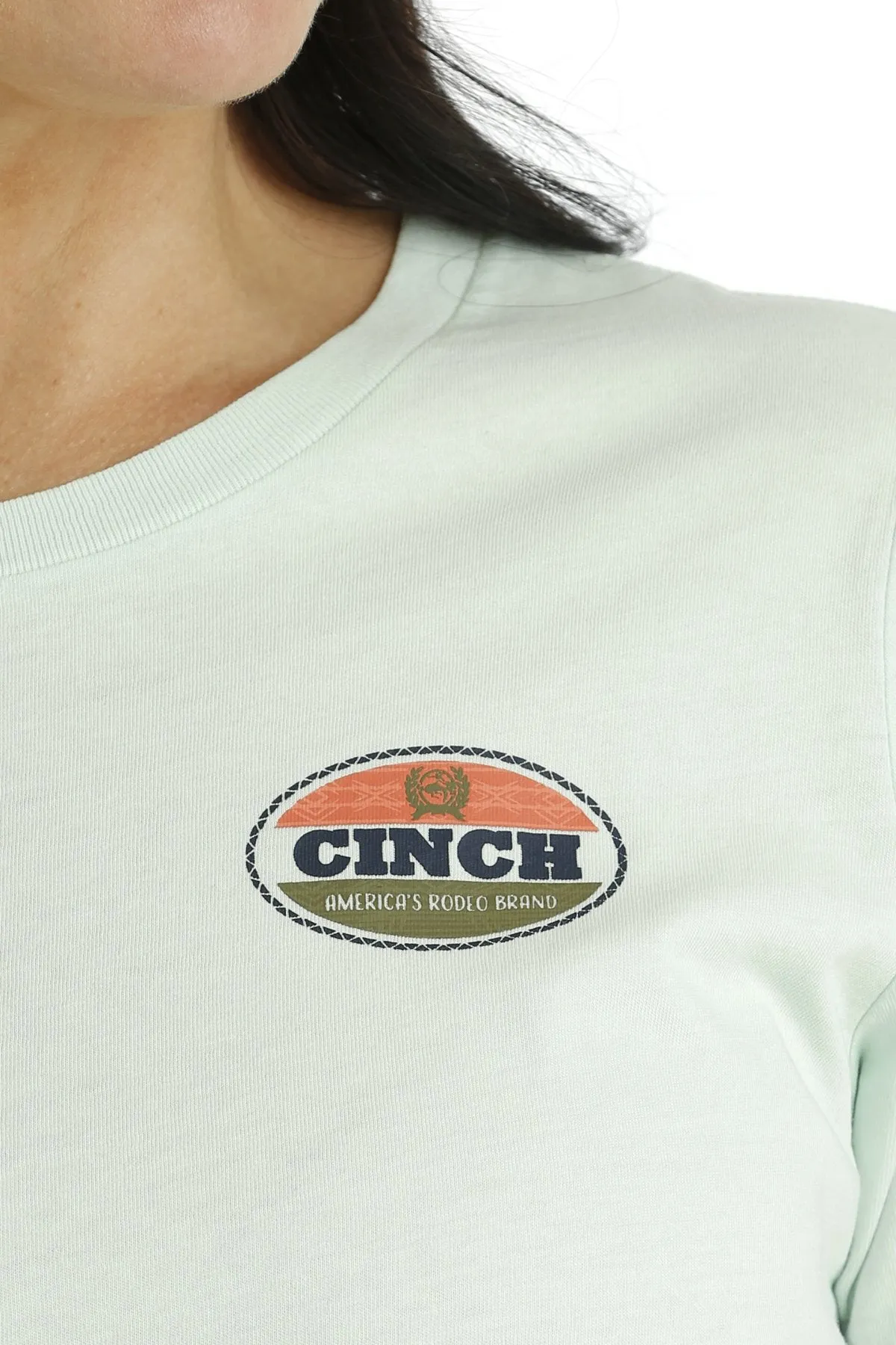Cinch Women's American Rodeo Brand T-Shirt in Light Blue