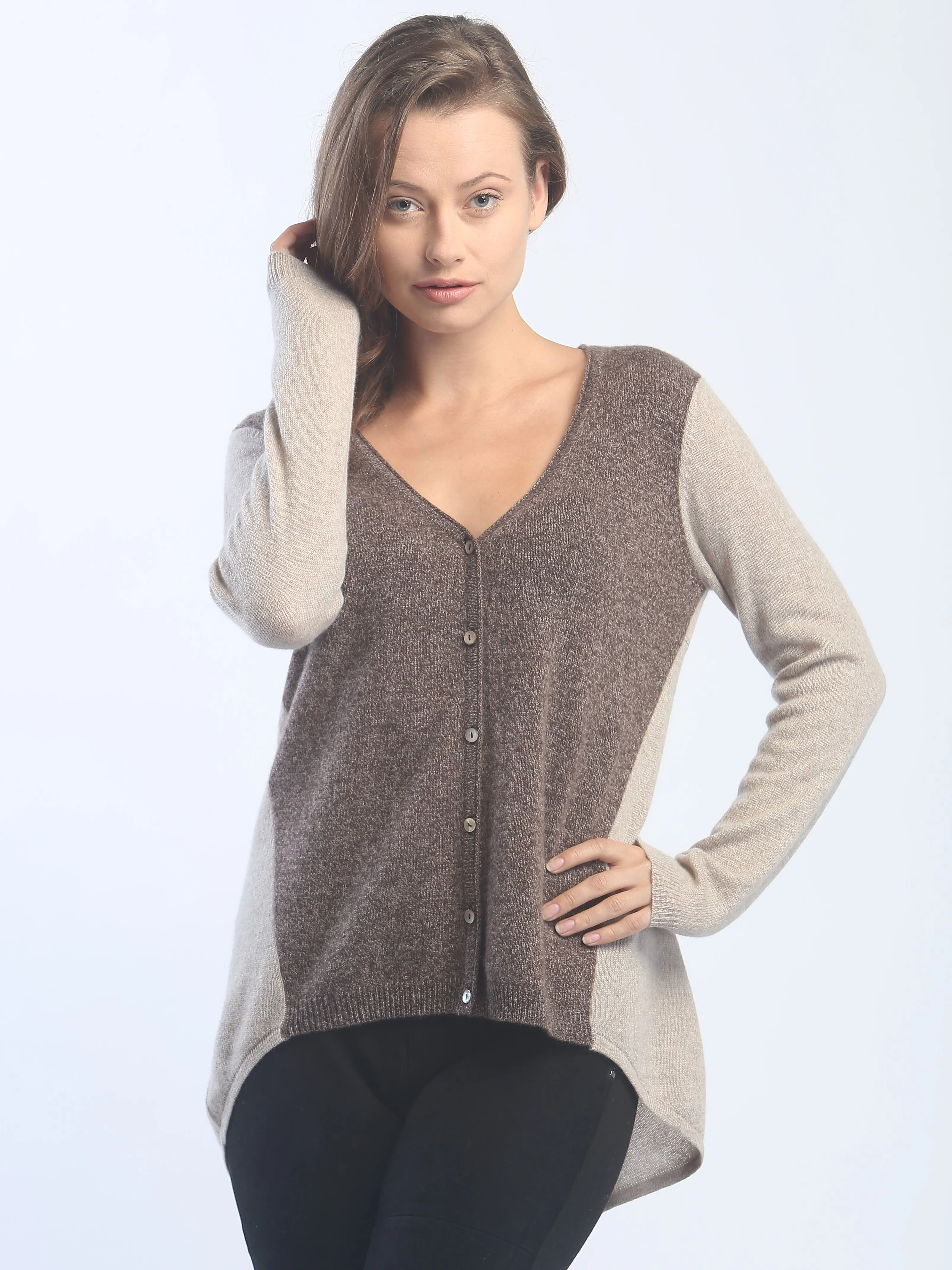 Color Block Cardigan