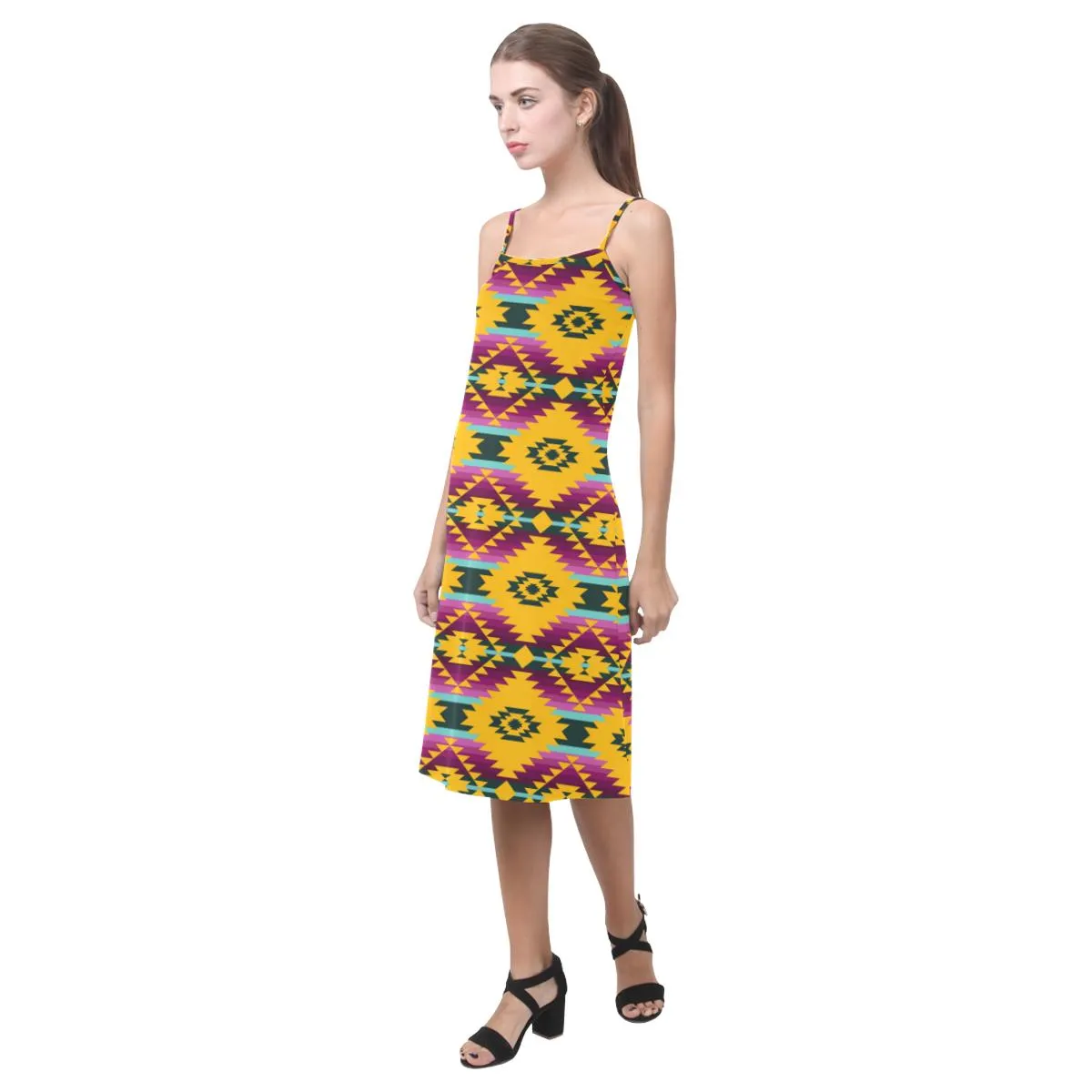 Cree Confederacy Summer Gathering Alcestis Slip Dress