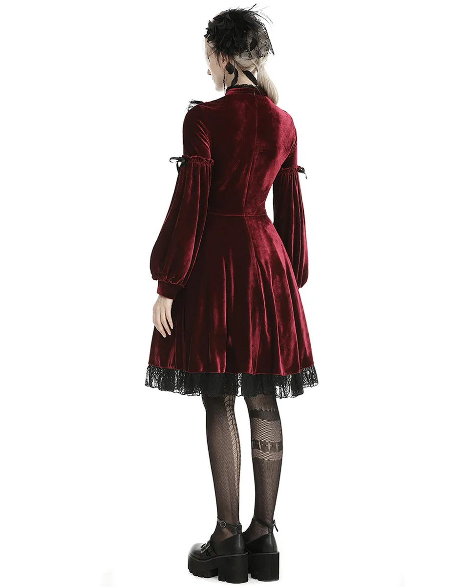 Dark In Love Bathory Gothic Lolita Dress - Red & Black