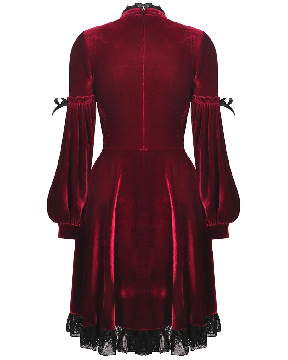 Dark In Love Bathory Gothic Lolita Dress - Red & Black