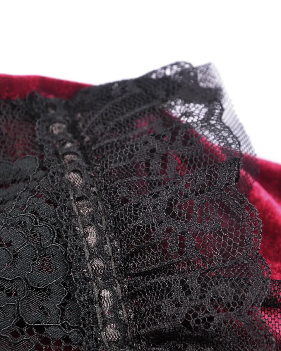 Dark In Love Bathory Gothic Lolita Dress - Red & Black