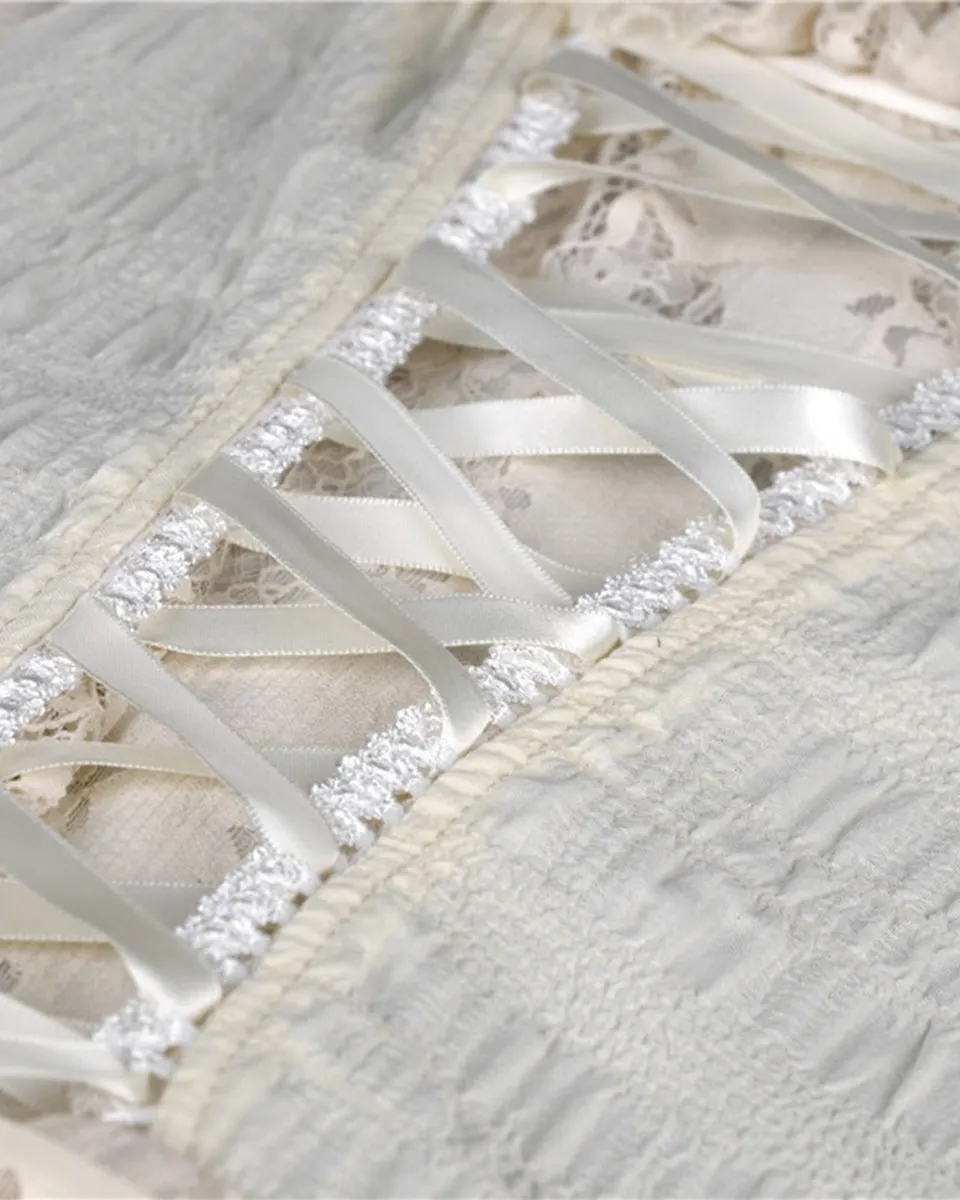 Dark In Love Wildwinde Steampunk Dress - Vintage Off-White/Cream