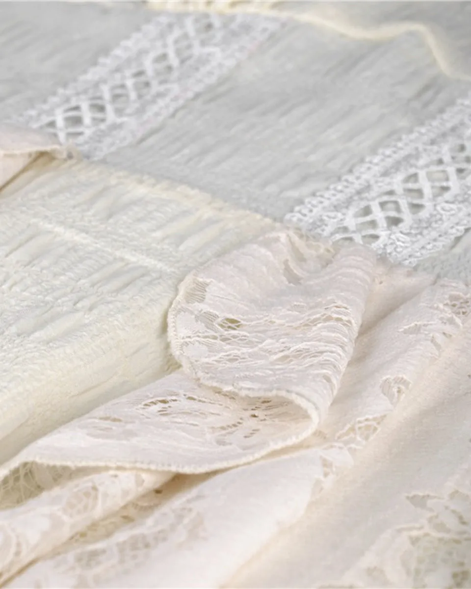 Dark In Love Wildwinde Steampunk Dress - Vintage Off-White/Cream
