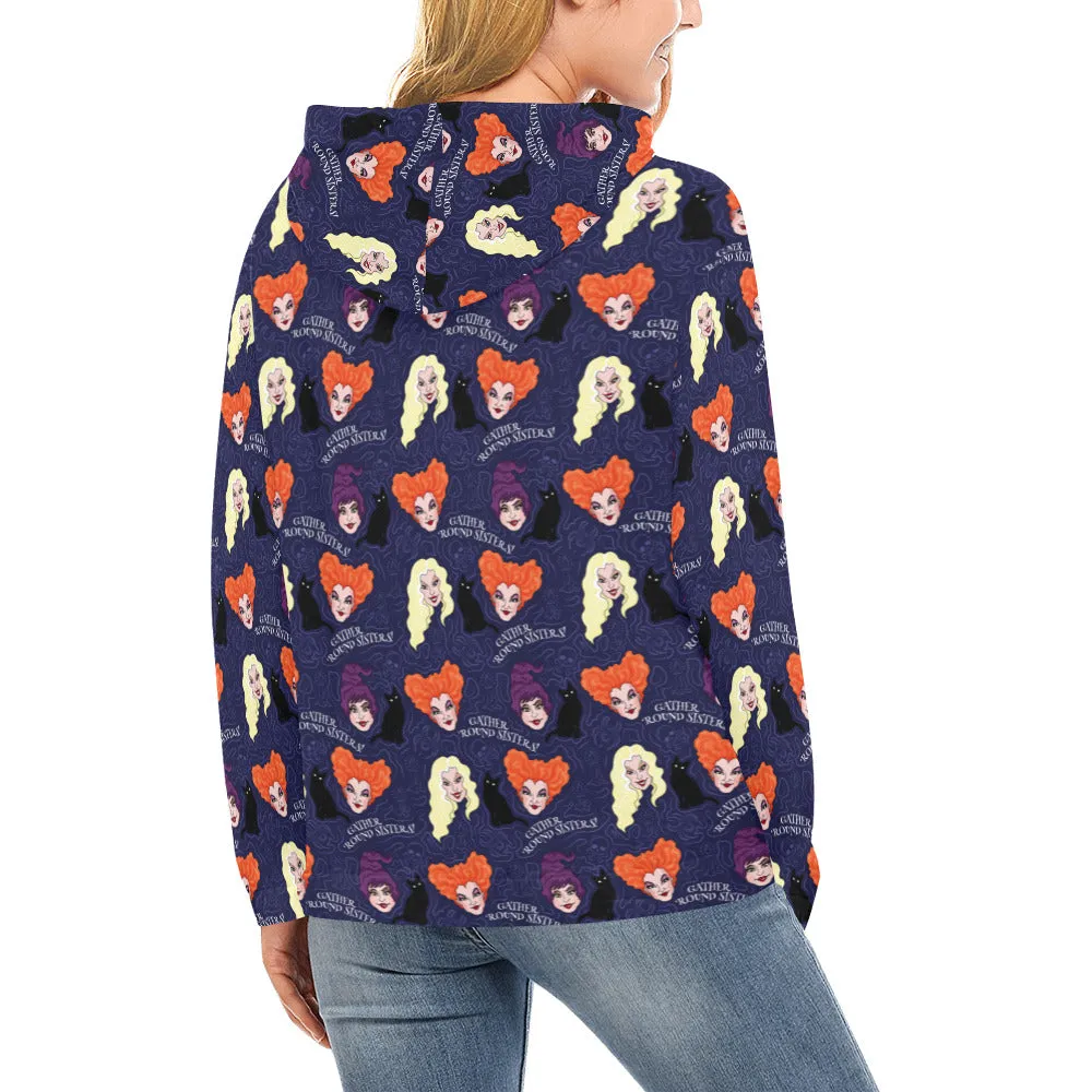 Disney Hocus Pocus Gather Round Sisters Hoodie for Women