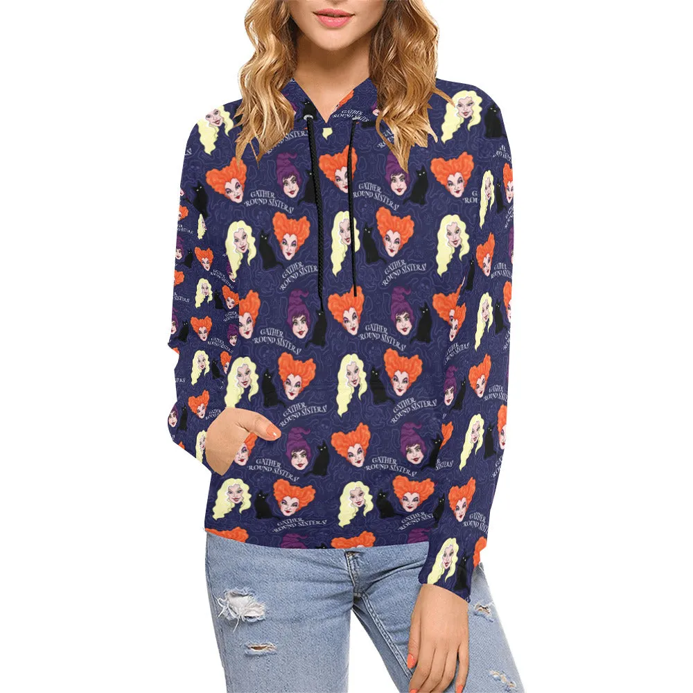 Disney Hocus Pocus Gather Round Sisters Hoodie for Women