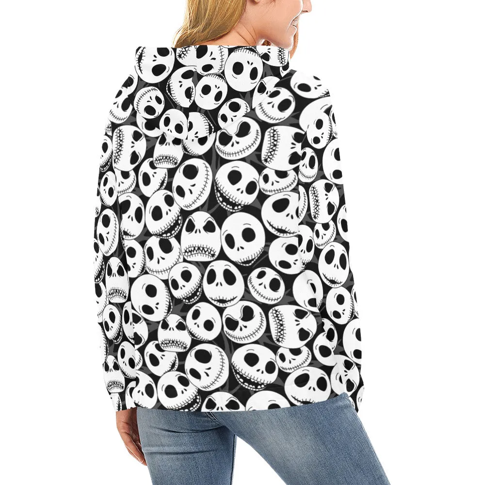 Disney Nightmare Before Christmas Jack's Faces Hoodie for Women