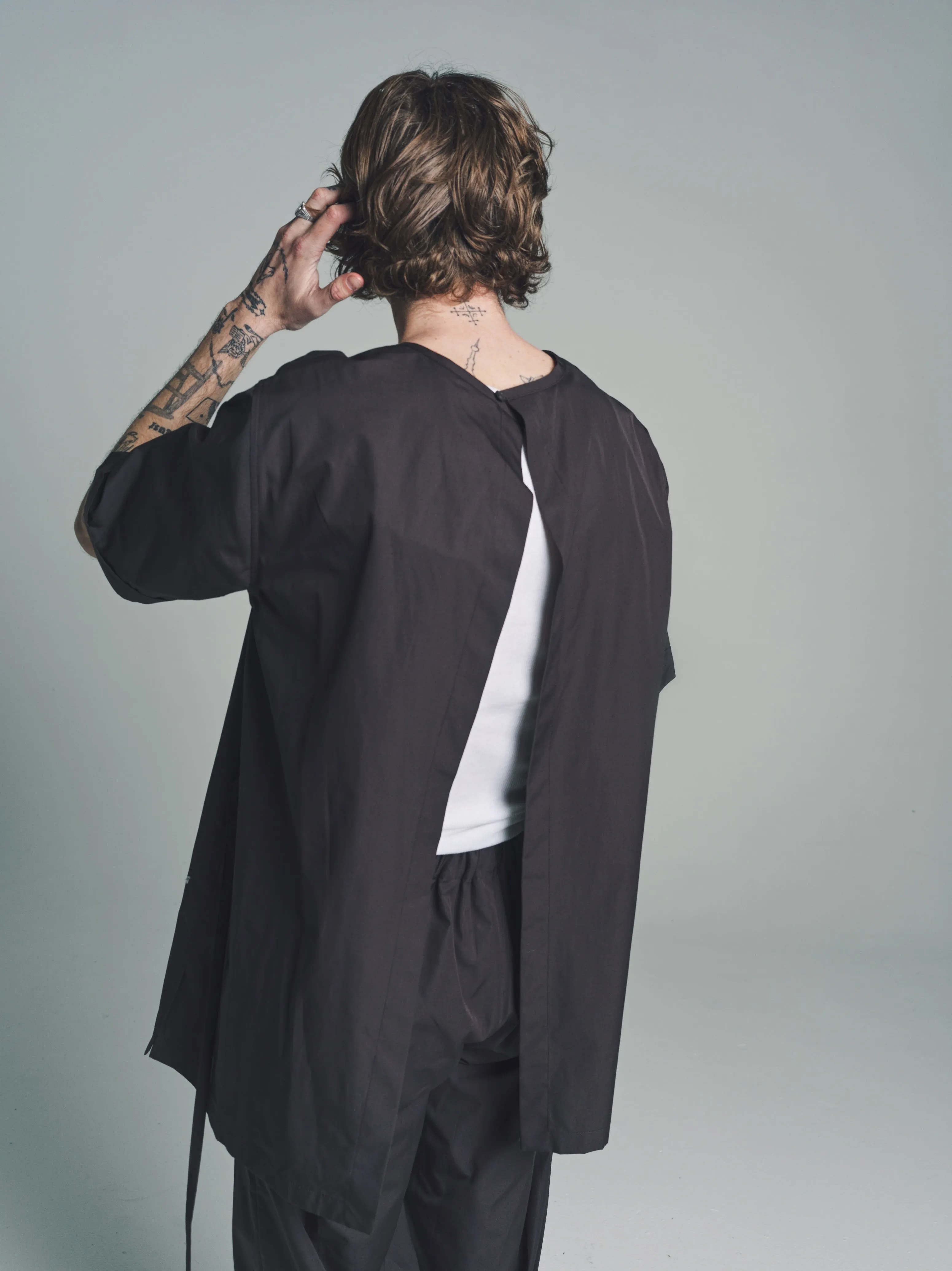 Ebane Open Back Short Sleeve Tunic