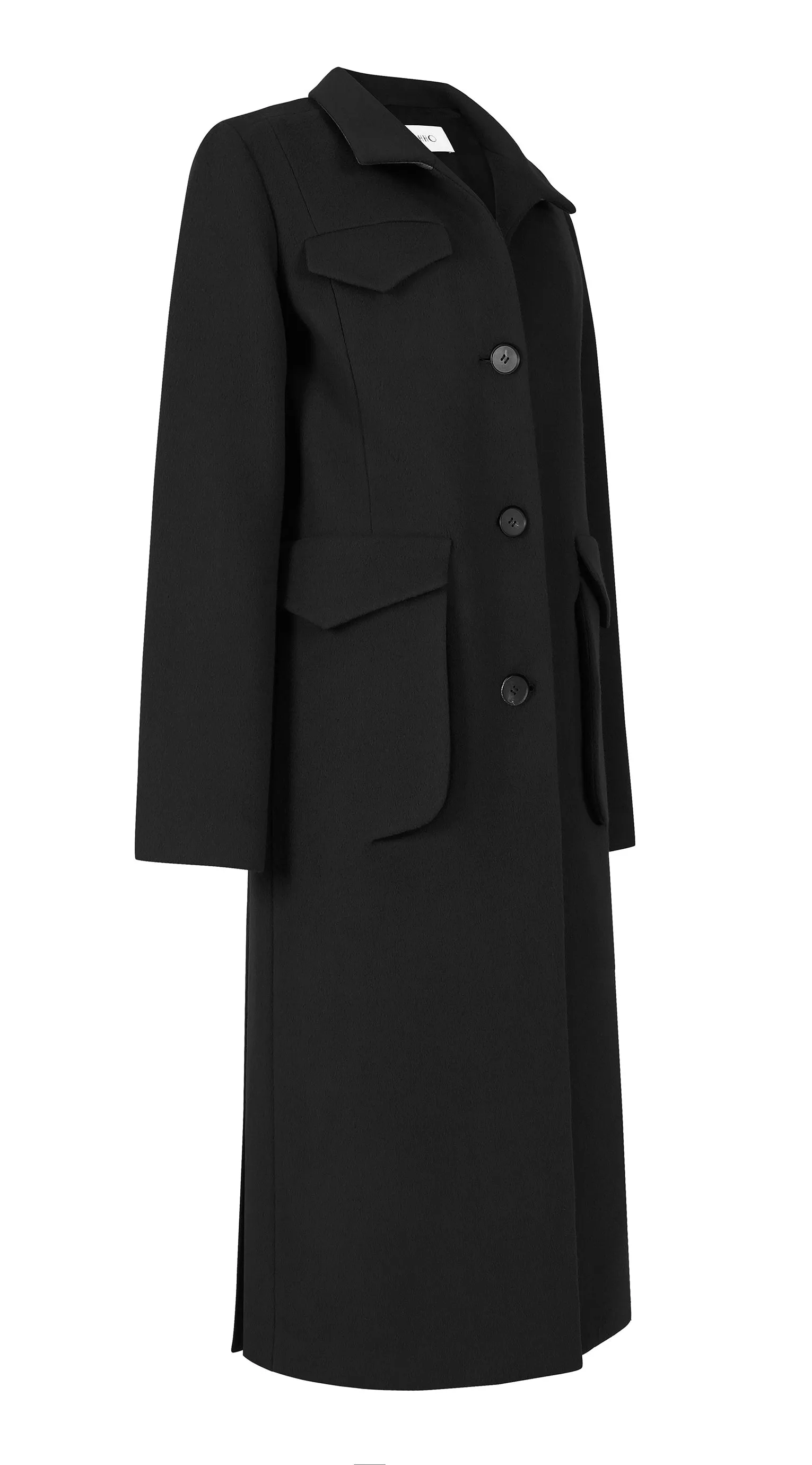 ECLIPSE POCKET CASHMERE WOOL COAT