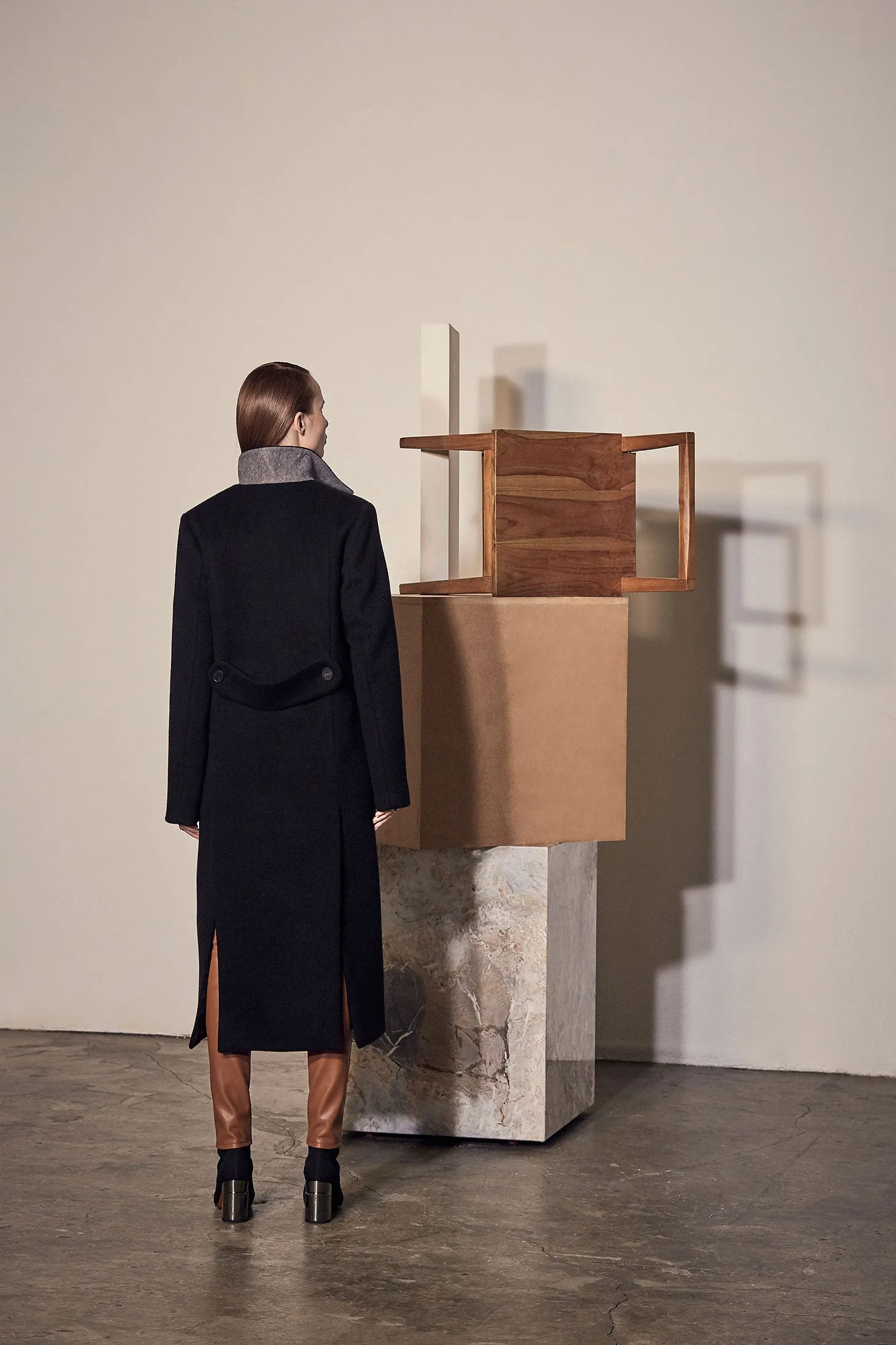 ECLIPSE POCKET CASHMERE WOOL COAT