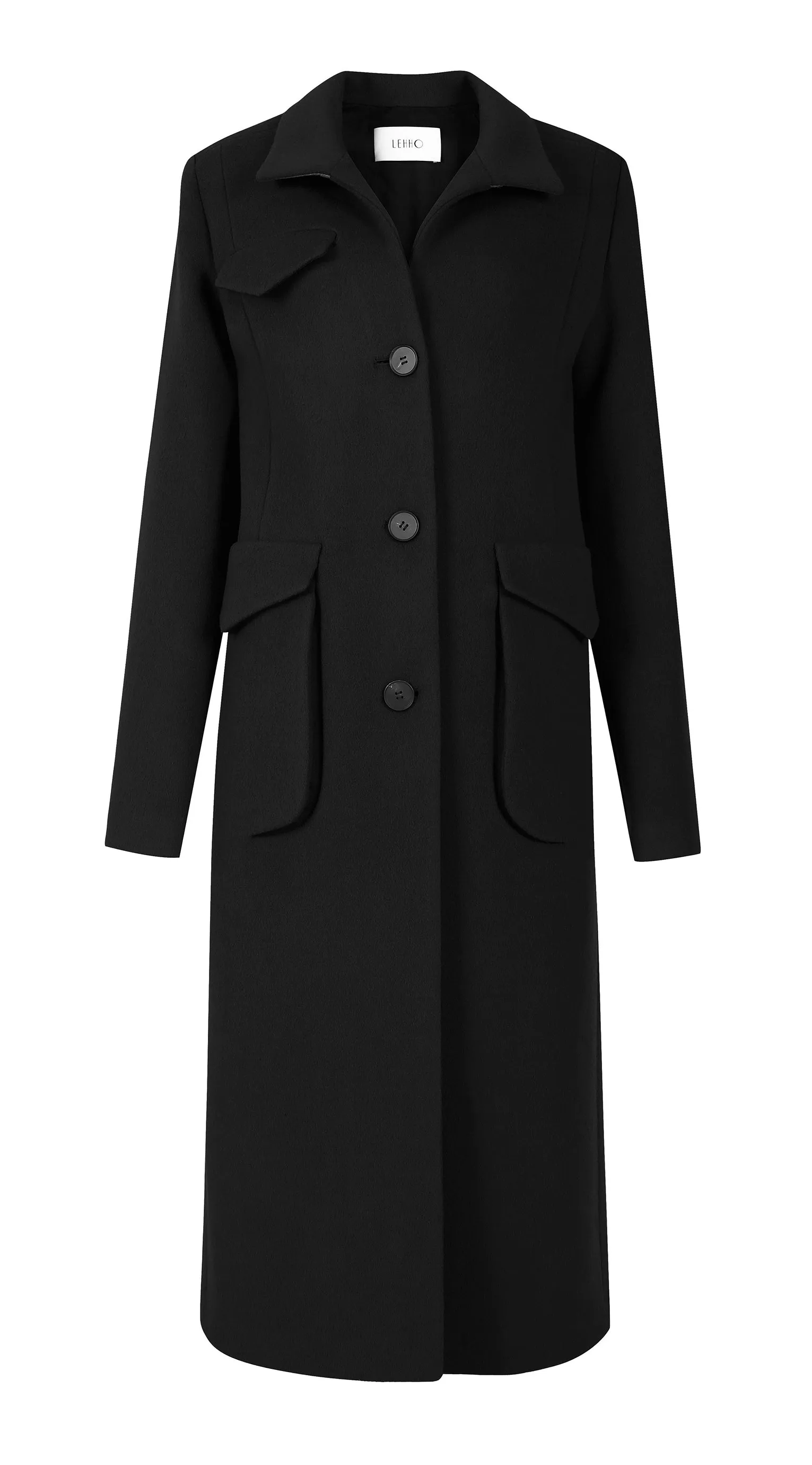 ECLIPSE POCKET CASHMERE WOOL COAT
