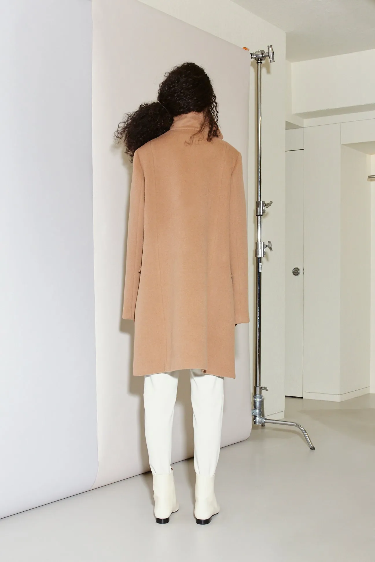 ECLIPSE POCKET DOUBLE FACE WOOL PEA COAT