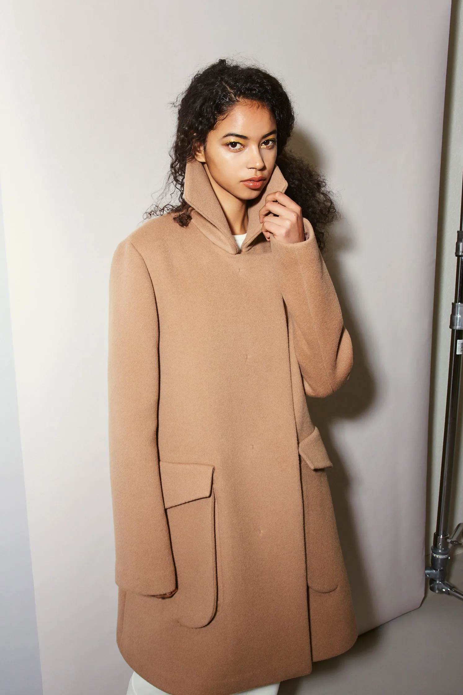ECLIPSE POCKET DOUBLE FACE WOOL PEA COAT