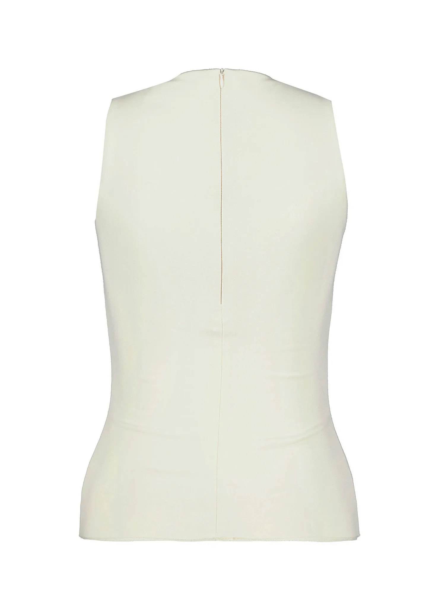 Elena Bamboo Jersey Top Ivory