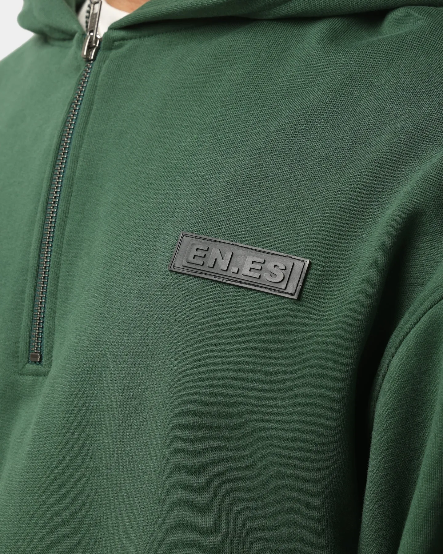 EN ES Origins Quarter Zip Hoodie Green