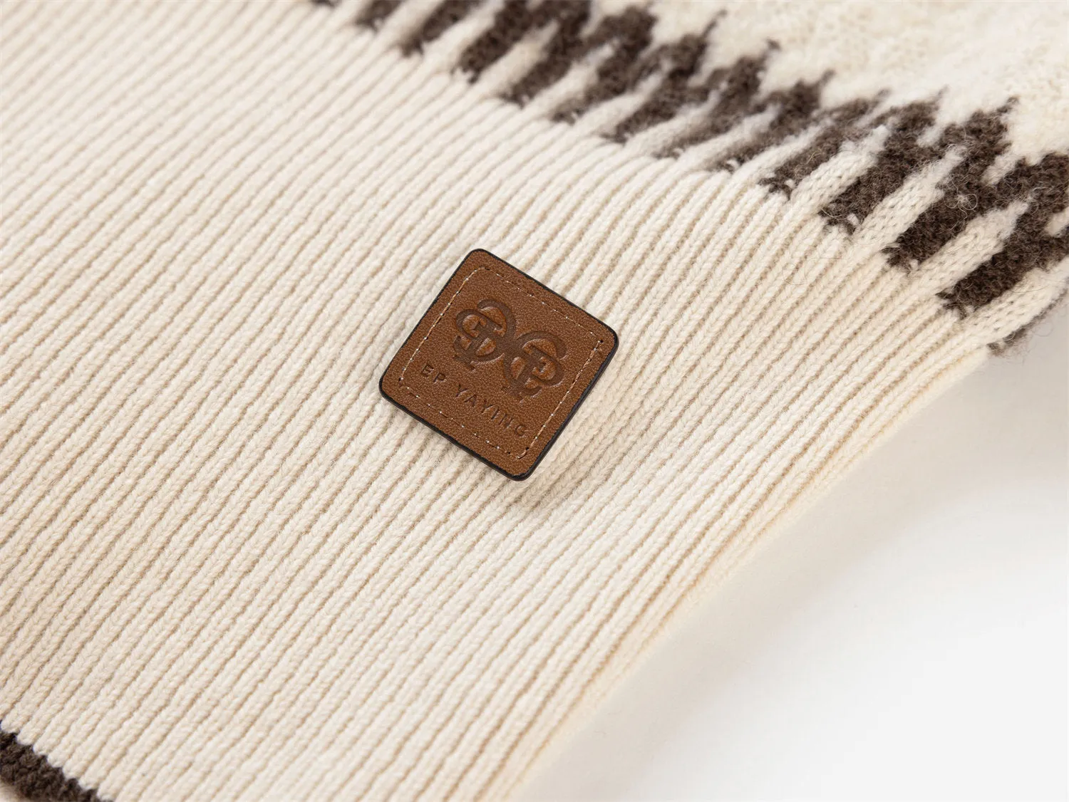EP YAYING Zip-Up Knitted Cardigan
