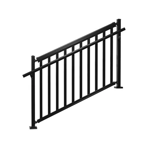 Fencing Peak 1800mm Black Aluminium Modular Handrail Kit