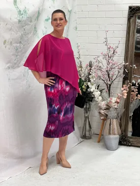 Fierce Fuchsia Abstract Dress