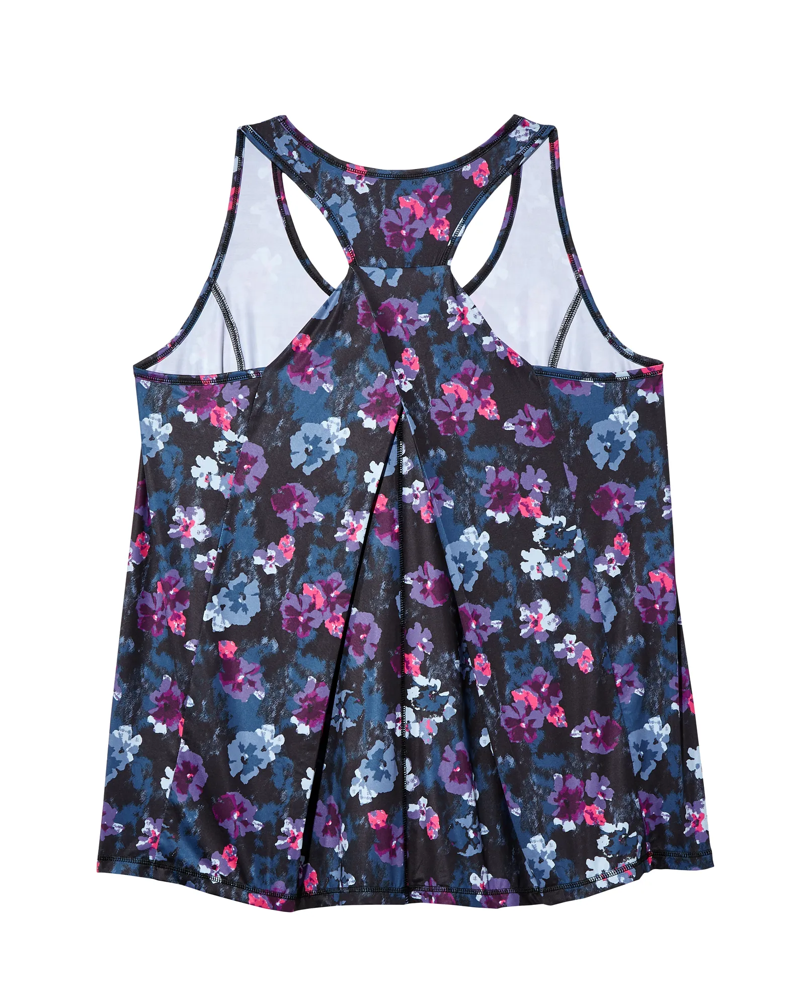 Fiorella Tank | Black / Magenta