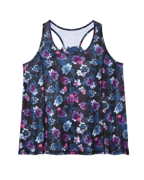 Fiorella Tank | Black / Magenta