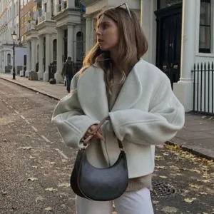Fluffy and Warm High-Street Fashion Coats