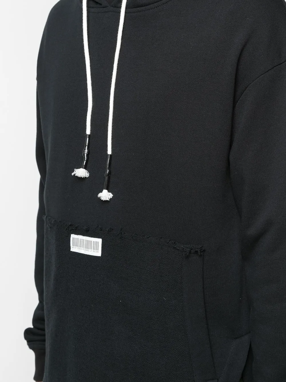 FOLD BACK HOODIE BLACK